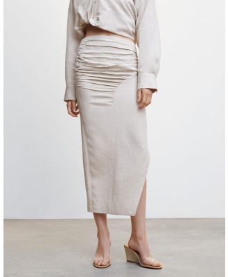 M.N.G - Mus Skirt - Pencil skirts (Light Beige) Mus Skirt