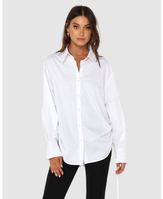 Madison The Label - Elliot Shirt - Tops (White) Elliot Shirt