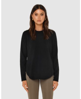 Madison The Label - Iris Knit Top - Jumpers & Cardigans (Black) Iris Knit Top