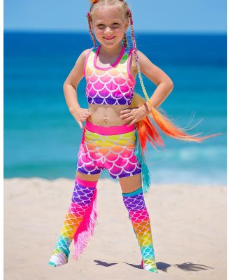 MADMIA - Mermaid Socks   Kids - Knee High Socks (Multi) Mermaid Socks - Kids