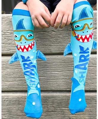 MADMIA - Shark Socks   Kids - Knee High Socks (Multi) Shark Socks - Kids