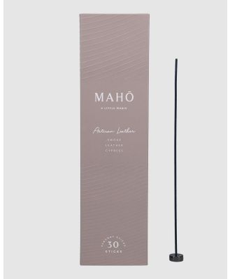 MAHO Sensory - Artisan Leather Incense Sticks and Burner Set - Incense (Brown) Artisan Leather Incense Sticks and Burner Set
