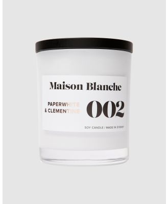 Maison Blanche - 002 Paperwhite & Clementine   Large Candle - Home (N/A) 002 Paperwhite & Clementine - Large Candle