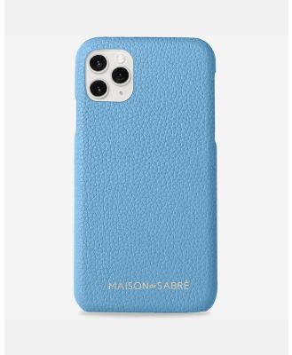 Maison De Sabre - Leather Phone Case (iPhone 11 Pro Max) - Tech Accessories (Blue) Leather Phone Case (iPhone 11 Pro Max)