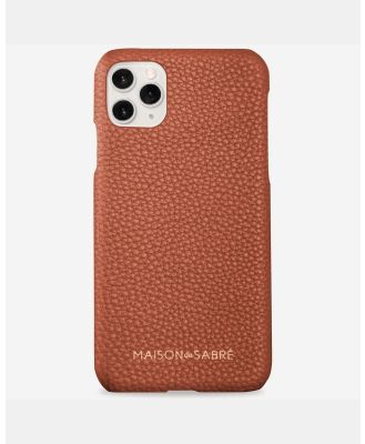 Maison De Sabre - Leather Phone Case (iPhone 11 Pro Max) - Tech Accessories (Brown) Leather Phone Case (iPhone 11 Pro Max)