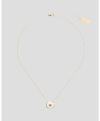 Marc Jacobs - The Medallion Pendant - Jewellery (Cream & Gold) The Medallion Pendant