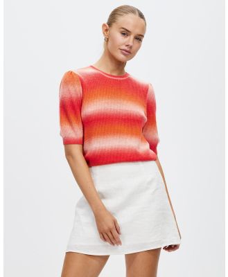 Marcs - First In Line Knit Top - Jumpers & Cardigans (Orange Multi) First In Line Knit Top