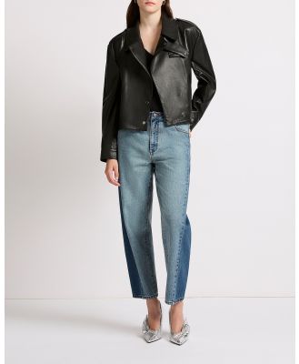 Marcs - Kelly Leather Jacket - Coats & Jackets (Black) Kelly Leather Jacket