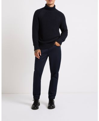 Marcs - Reggie Roll Neck Knit - Jumpers & Cardigans (Navy) Reggie Roll Neck Knit