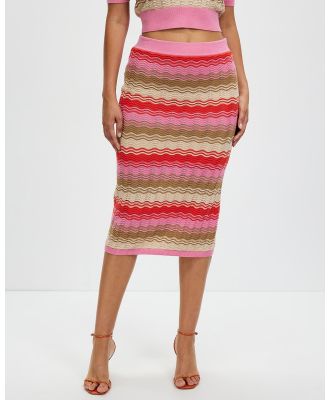 Marcs - West End Hues Knit Skirt - Skirts (Java Stripe) West End Hues Knit Skirt