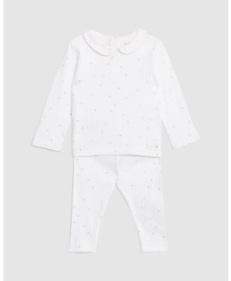 Marks & Spencer - 2 Piece Rib Outfit   Babies - 2 Piece (Ivory Mix) 2-Piece Rib Outfit - Babies