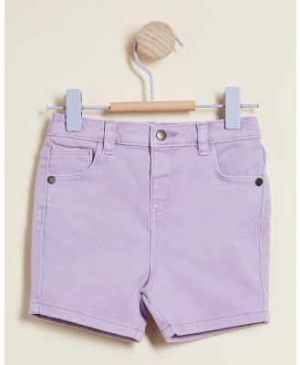 Marks & Spencer - Denim Shorts   Babies Kids - Denim (Purple) Denim Shorts - Babies-Kids