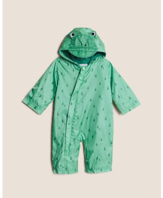 Marks & Spencer - Frog Puddlesuit - Swimwear (Green Mix) Frog Puddlesuit