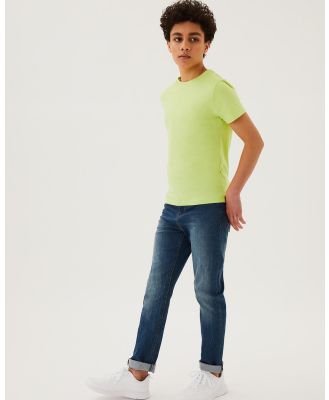 Marks & Spencer - Plain T Shirt 5 Pack   Kids Teens - T-Shirts & Singlets (Multi) Plain T-Shirt 5-Pack - Kids-Teens