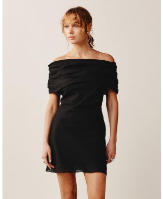 Marle - Ava 100% Linen Dress - Dresses (Black) Ava 100% Linen Dress