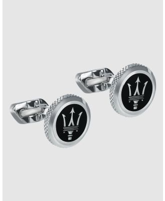 Maserati - Maserati Jewels Black Cufflinks - Ties & Cufflinks (Black) Maserati Jewels Black Cufflinks