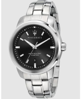 Maserati - Maserati Successo Black Watch - Watches (Silver) Maserati Successo Black Watch