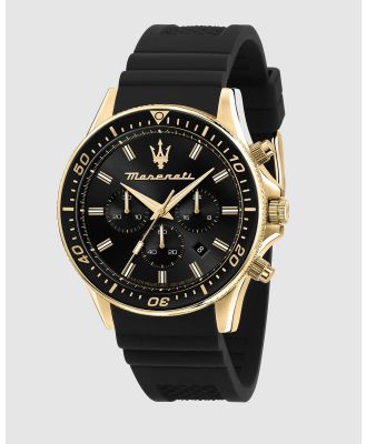 Maserati - Sfida 44mm Black Stainless Steel Chronograph Watch - Watches (Black) Sfida 44mm Black Stainless Steel Chronograph Watch