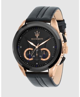 Maserati - Traguardo 45mm Black Watch - Watches (Black) Traguardo 45mm Black Watch