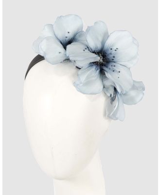 Max Alexander - Large Blue Flower Headband Fascinator - Fascinators (Pink) Large Blue Flower Headband Fascinator