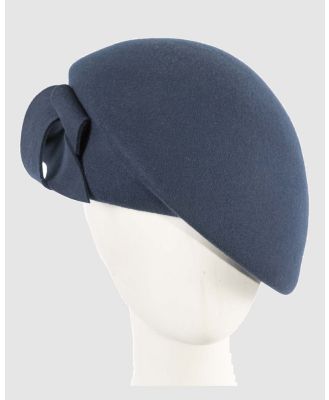 Max Alexander - Winter Navy Felt Beret Hat - Hats (Navy) Winter Navy Felt Beret Hat