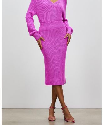 Mcintyre - Laura Knitted Skirt - Skirts (Bright Pink) Laura Knitted Skirt