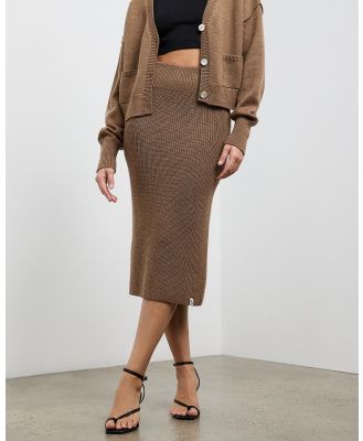 Mcintyre - Laura Knitted Skirt - Skirts (Brown) Laura Knitted Skirt