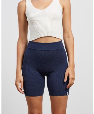 Mcintyre - Sol Knitted Biker Shorts - High-Waisted (Navy) Sol Knitted Biker Shorts
