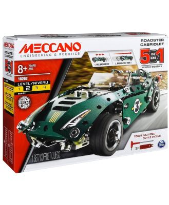 Meccano - 5 Model Set Pull Back Car - Vehicles (Multi) 5 Model Set Pull Back Car