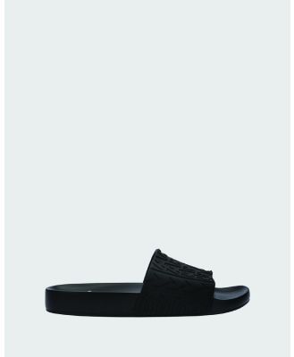 Melissa - Melissa Slide + Marc Jacobs - Lifestyle Shoes (Black) Melissa Slide + Marc Jacobs