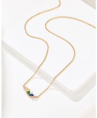Mestige - Beautifully Broken Vibrant Necklace   18K Gold Plated - Jewellery (Gold) Beautifully Broken Vibrant Necklace - 18K Gold Plated