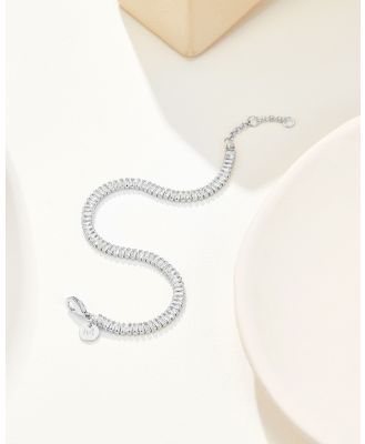 Mestige - Era Tennis Bracelet   Silver Plated - Jewellery (SILVER) Era Tennis Bracelet - Silver Plated