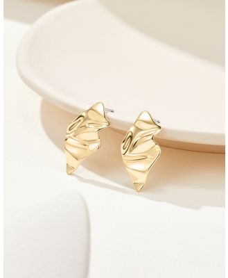 Mestige - Gather Earrings   18K Gold Plated - Jewellery (Gold) Gather Earrings - 18K Gold Plated