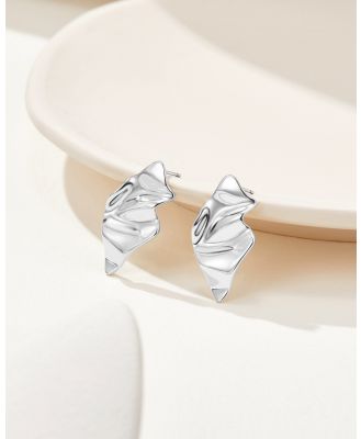 Mestige - Gather Earrings   Silver Plated - Jewellery (Gold) Gather Earrings - Silver Plated