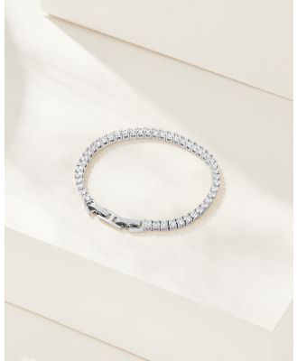 Mestige - Lola Tennis Bracelet   Silver Plated - Jewellery (SILVER) Lola Tennis Bracelet - Silver Plated