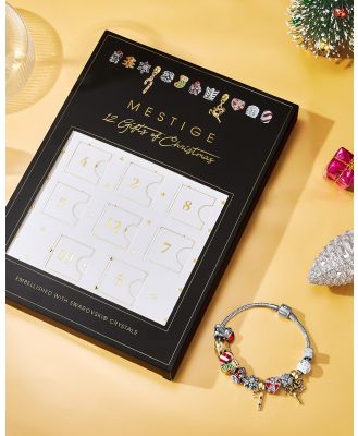 Mestige - Swarovski® Crystal Bracelet Advent Calendar with Festive Charms - Jewellery (MULTI) Swarovski® Crystal Bracelet Advent Calendar with Festive Charms