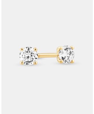 Michael Hill - 0.25 Carat TW Diamond Solitaire Stud Earrings in 18kt Yellow Gold - Jewellery (Yellow) 0.25 Carat TW Diamond Solitaire Stud Earrings in 18kt Yellow Gold