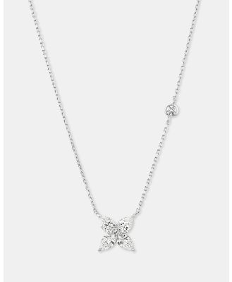 Michael Hill - 0.65 Carat TW Floret Laboratory Grown Diamond Necklace in 10kt White Gold - Jewellery (White) 0.65 Carat TW Floret Laboratory-Grown Diamond Necklace in 10kt White Gold