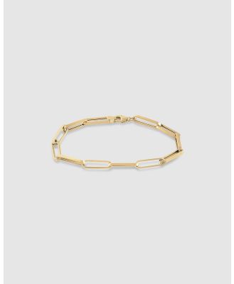 Michael Hill - 19cm (7.5) Paperclip Bracelet In 10kt Yellow Gold - Jewellery (Yellow) 19cm (7.5) Paperclip Bracelet In 10kt Yellow Gold