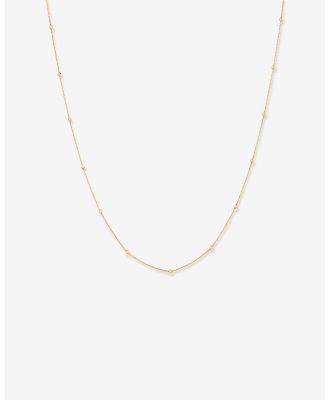 Michael Hill - 45cm (18) 2mm 2.5mm Width Adjustable Bead Necklace in 10kt Yellow Gold - Jewellery (Yellow) 45cm (18) 2mm-2.5mm Width Adjustable Bead Necklace in 10kt Yellow Gold