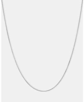 Michael Hill - 45cm (18) Curb Chain in 10ct White Gold - Jewellery (White) 45cm (18) Curb Chain in 10ct White Gold