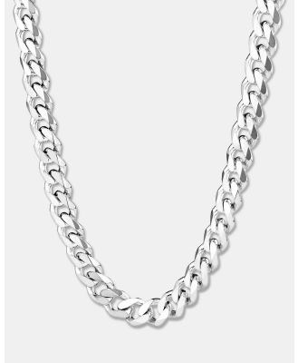 Michael Hill - 55cm (22) 9mm 9.5mm Width Curb Chain in Sterling Silver - Jewellery (Silver) 55cm (22) 9mm-9.5mm Width Curb Chain in Sterling Silver