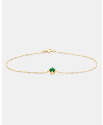 Michael Hill - Bracelet with Emerald in 10kt Yellow Gold - Jewellery (Yellow) Bracelet with Emerald in 10kt Yellow Gold