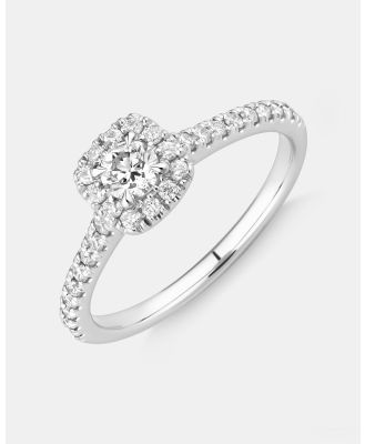 Michael Hill - Engagement Ring with 1 2 Carat TW of Diamonds in 14kt White Gold - Jewellery (White) Engagement Ring with 1-2 Carat TW of Diamonds in 14kt White Gold