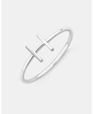 Michael Hill - H Initial Ring in Silver - Jewellery H Initial Ring in Silver