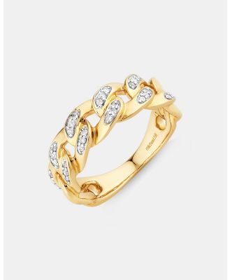 Michael Hill - Link Ring with 0.33 Carat TW of Diamonds in 10kt Yellow Gold - Jewellery (Yellow) Link Ring with 0.33 Carat TW of Diamonds in 10kt Yellow Gold