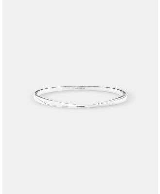 Michael Hill - Polished Oval Twist Bangle in Sterling Silver - Jewellery (Silver) Polished Oval Twist Bangle in Sterling Silver