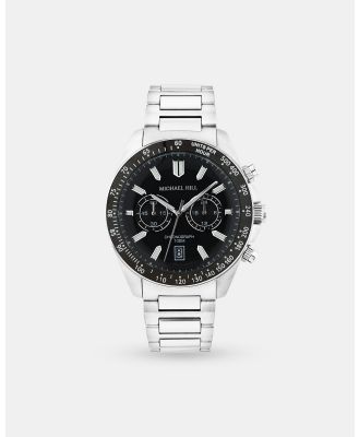 Michael Hill - Two Tone Men's Chronograph Watch in Black Tone Stainless Steel - Luxury Watches (Steel and Black) Two-Tone Men's Chronograph Watch in Black Tone Stainless Steel