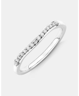 Michael Hill - Wedding Ring with 0.10 Carat TW of Diamonds in 14kt White Gold - Jewellery (White) Wedding Ring with 0.10 Carat TW of Diamonds in 14kt White Gold