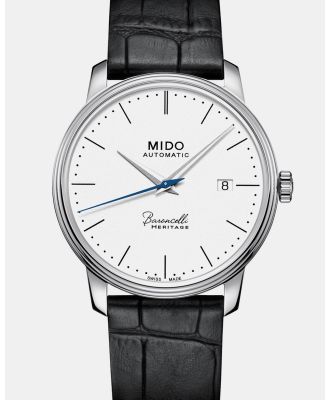 Mido - Baroncelli Heritage Gent - Watches (Silver, White & Black) Baroncelli Heritage Gent
